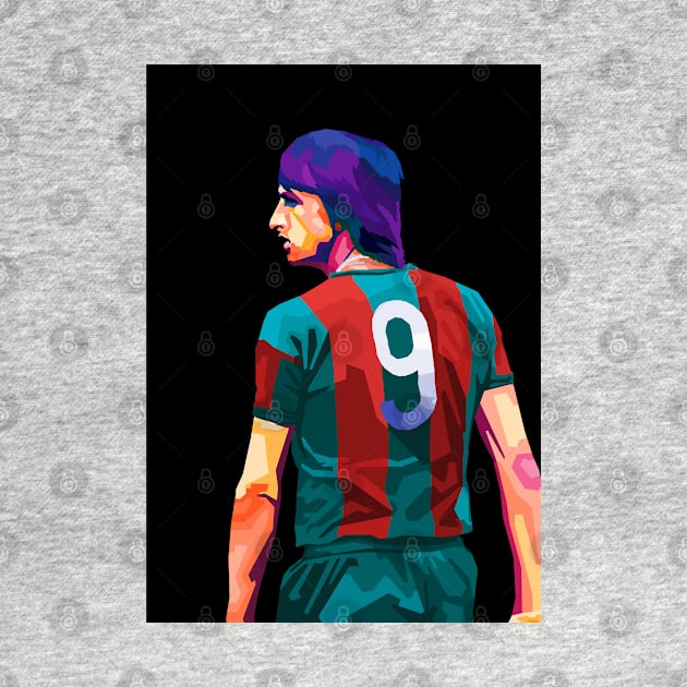 Johan Cruyff by Ken Asahvey